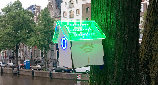 Tree Wi-Fi, la casetta che emette connessione gratuita quando l'aria è pulita