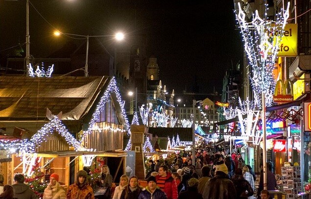 Damrak-Dicembre-Amsterdam