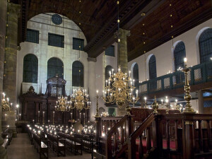 Sinagoga Portoghese Amsterdam Interno