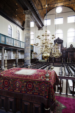 Sinagoga Portoghese Amsterdam Interno 2
