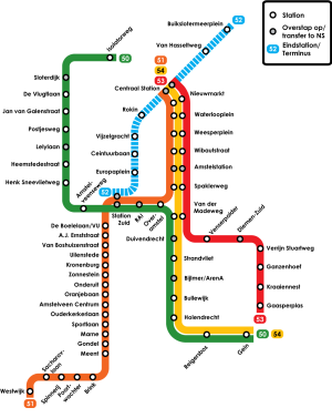 AmsterdamMetro mappa