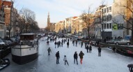 Prinsengracht ghiacciato